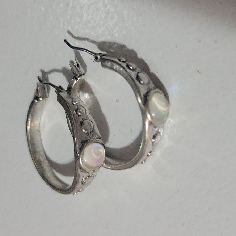 Fossil Silver Hoop Earrings